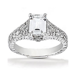 1.36 Ct. Natural Diamonds Engagement Ring Diamond White Gold