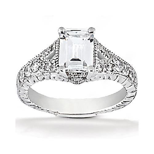 1.36 Ct. Natural Diamonds Engagement Ring Diamond White Gold