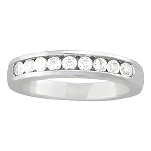 1.40 Carats Genuine Diamond Engagement Band Channel Set