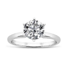 1.40 Carats Round Genuine Diamond Solitaire Engagement Ring Jewelry