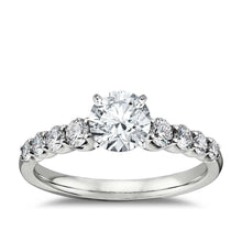 1.40 Carats Round Natural Earth Mined Diamond Wedding Ring White Gold 14K