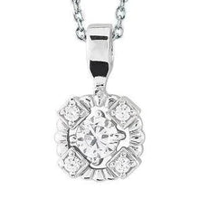 1.40 Ct. Round Brilliant Cut Natural Diamonds Pendant Necklace White Gold 14K