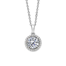1.49 Carats Round Real Diamond Tenis Necklace Pendant White Gold Jewelry