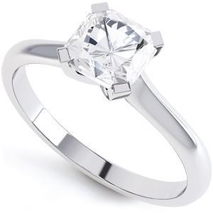 1.5 Carat Real Radiant Real Diamond Ring