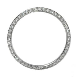 1.5 Ct Custom Real Diamond Bezel To Fit Rolex Or Date Women Watch