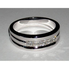 1.5 Ct Princess Cut Mens Diamond Wedding Ring