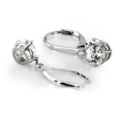 1.5 Ct Round Real Diamond Dangle Stud Earring White Gold