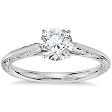 1.50 Carat Big Round Cut Solitaire Real Diamond Engagement Ring