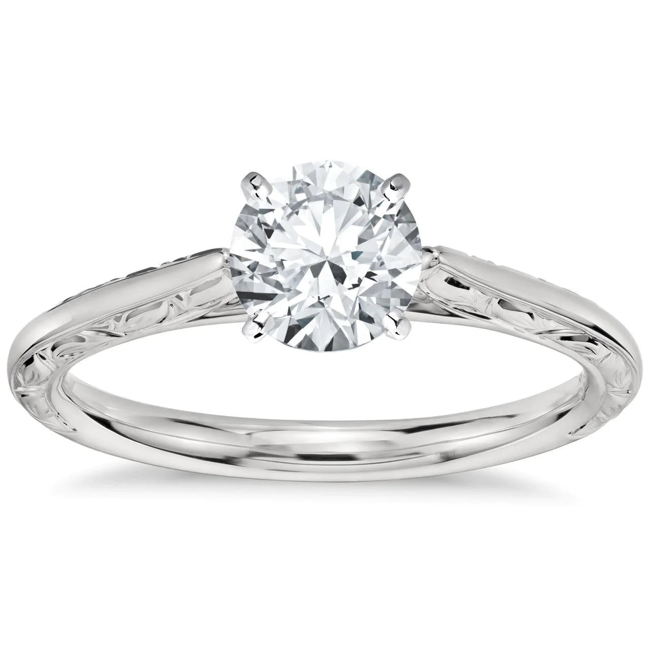 1.50 Carat Big Round Cut Solitaire Real Diamond Engagement Ring