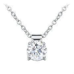 1.50 Carat D Vs1 Solitailre Real Diamond Pendant Neckalce