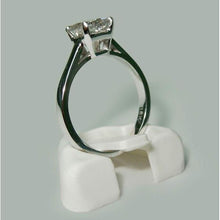 1.50 Carat Princess Real Diamond Solitaire Engagement Ring White 