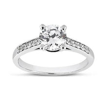 1.50 Carat Round Brilliant Genuine Diamond Anniversary Ring White Gold 14K