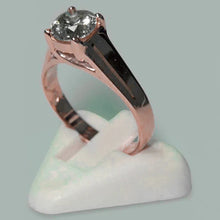 1.50 Carat Round Brilliant Real Diamond Solitaire Ring Rose Gold