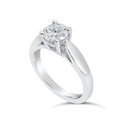 1.50 Carat Round Cut Natural Diamond Wedding Solitaire Ring
