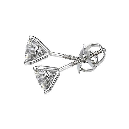 1.50 Carats E Vvs1 Martini Style Genuine Diamond Studs Diamond Earrings