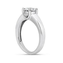 1.50 Carats Natural Round Diamond Solitaire Ring White Gold 14K