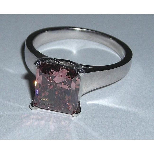 1.50 Carats Princess Solitaire Red Ruby Ring Engagement