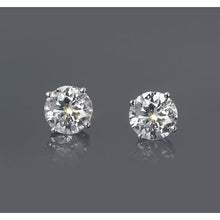 1.50 Carats Real Natural Earth Mined Diamond Four Prong Woman Stud Earring White Gold 14K F Vs1