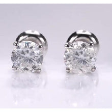 1.50 Carats Round Natural Earth Mined Diamond Studs