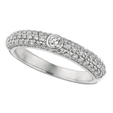 1.50 Carats Round Brilliant Real Diamonds Band White Gold 14K Jewelry
