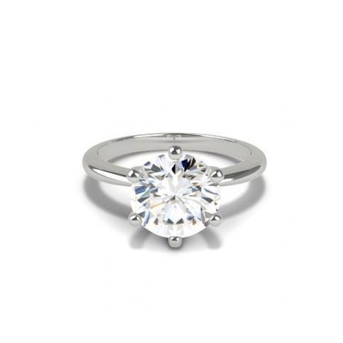 1.50 Carats Round Natural Diamond Engagement Solitaire Ring Ladies Jewelry
