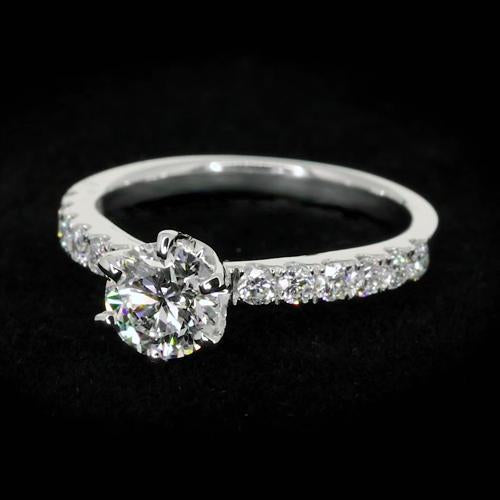 1.50 Carats Round Real Diamond Ring 3