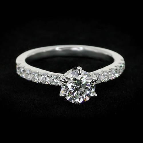 1.50 Carats Round Real Diamond Ring