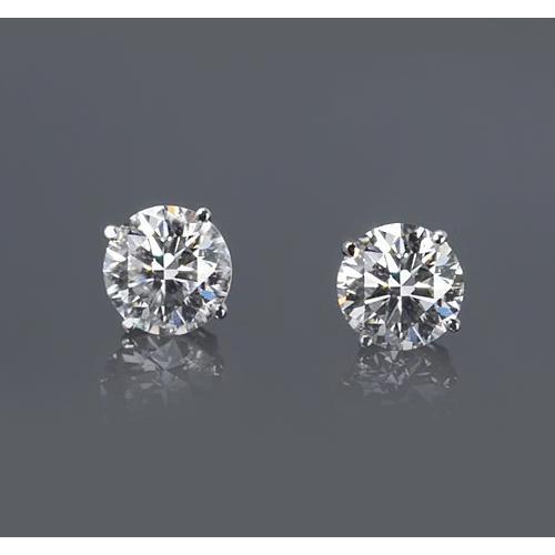 1.50 Carats Solitaire Stud Earring