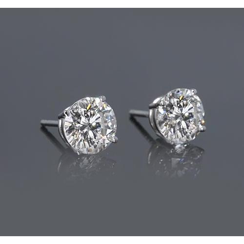 1.50 Carats Solitaire Stud Earring