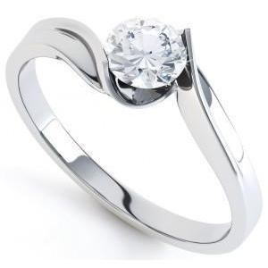 1.50 Ct Brilliant Cut Solitaire Real Diamond Wedding Ring