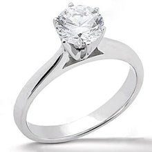 1.50 Ct. Natural Diamond Solitaire Engagement Ring White Gold 14K