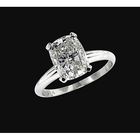 1.50 Ct. Radiant Cut Natural Diamond Solitaire Ring 4 Prongs