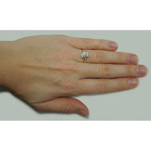 1.51 Carat Oval Natural Diamond Solitaire Ring Yellow Gold 14K