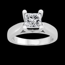 1.51 Carat Princess Natural Diamond Solitaire Ring 