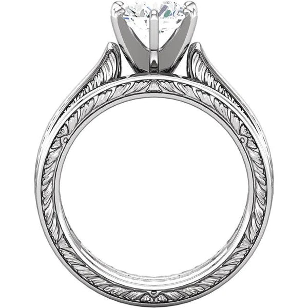 1.51 Carat Round Brilliant Real Diamond Solitaire Ring