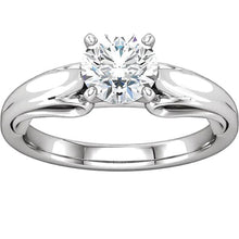 1.51 Carat Round Brilliant Real Diamond Solitaire Ring Prong Setting