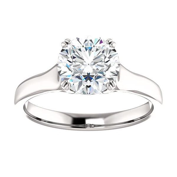 1.51 Ct Prong Setting Round Natural Brilliant Diamond Solitaire Ring