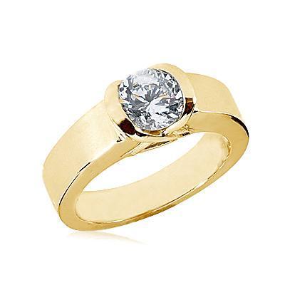 1.51 Ct. Engagement Ring Natural Beautiful Diamond Yellow Gold