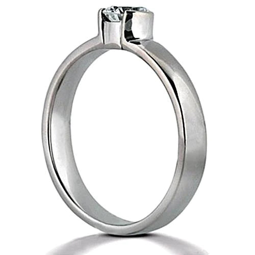 1.51 Ct. Genuine Diamond Solitaire White Gold Ring