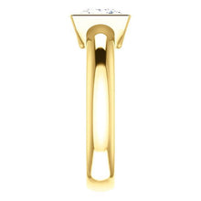 1.51 Ct. Sparkling Princess Genuine Diamond  Ring Bezel Set