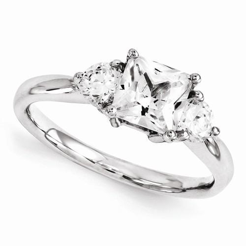 1.60 Carats Real Diamond Engagement Ring Three Stone Jewelry New