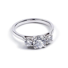 1.60 Ct Natural Round Diamond 3 Stone Engagement Ring Solid White Gold 14K