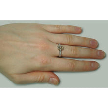  Round Natural Diamonds Wedding Ring Two Tone Gold