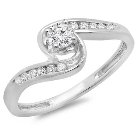 1.60 Ct Round Cut Real Diamonds Engagement Ring Split Shank
