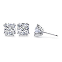 1.60 Ct. Real Diamond Stud Earrings Cushion Cut White Gold