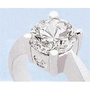 1.63 Ct Genuine Diamond Three Stone Engagement Ring New Jewelry
