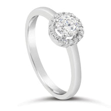 1.65 Carats Real Diamonds Wedding Halo Ring White Gold