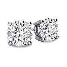 1.70 Carats Natural Round Cut Diamond Studs Earring White Gold Jewelry