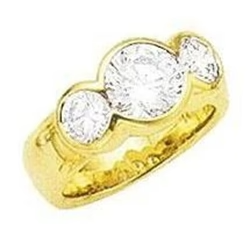 1.70 Ct Engagement Three Stone Real Diamond Ring New