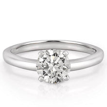 1.75 Carat Sparkling Real Natural Earth Mined Diamond Engagement Ring 14K White Gold